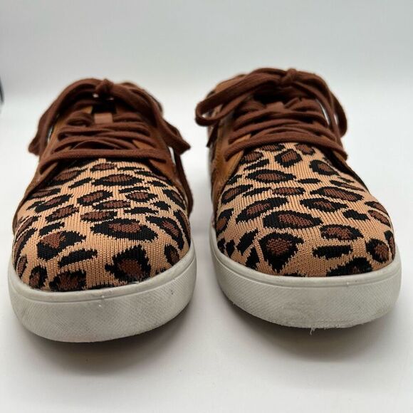 ROCKPORT Shoes Women Size 6W Brown Parissa Leopard Classic Platform Work Sneaker - Picture 5 of 14
